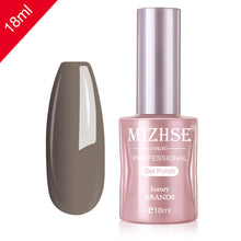Load image into Gallery viewer, MIZHSE Nail Gel Varnish 18ML Soak Off UV LED Nail Gel Pure Color Paint Gel Enamal For Manicure Fashion Nail Art Design
