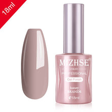 Load image into Gallery viewer, MIZHSE Nail Gel Varnish 18ML Soak Off UV LED Nail Gel Pure Color Paint Gel Enamal For Manicure Fashion Nail Art Design
