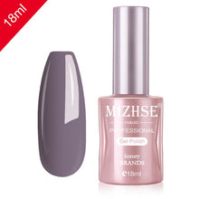 Load image into Gallery viewer, MIZHSE Nail Gel Varnish 18ML Soak Off UV LED Nail Gel Pure Color Paint Gel Enamal For Manicure Fashion Nail Art Design

