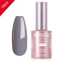 Load image into Gallery viewer, MIZHSE Nail Gel Varnish 18ML Soak Off UV LED Nail Gel Pure Color Paint Gel Enamal For Manicure Fashion Nail Art Design
