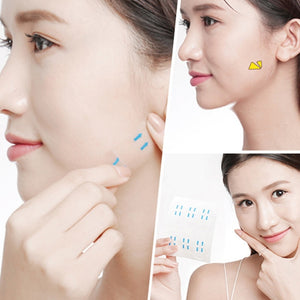 100 Pcs/Set Invisible Thin Face Stickers Face Facial Line Wrinkle Sagging Skin V-Shape Face Lift Up Fast Chin Adhesive Tape