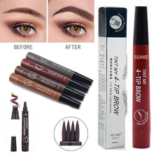 Load image into Gallery viewer, Eye Brow Pencil Waterproof Microblading Eyebrow Tattoo Pen Long-lating Fine Sketch Fork Tip Professional Liquid Eyebrows Pen
