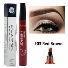 Load image into Gallery viewer, Eye Brow Pencil Waterproof Microblading Eyebrow Tattoo Pen Long-lating Fine Sketch Fork Tip Professional Liquid Eyebrows Pen
