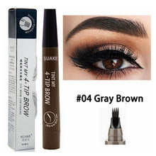 Load image into Gallery viewer, Eye Brow Pencil Waterproof Microblading Eyebrow Tattoo Pen Long-lating Fine Sketch Fork Tip Professional Liquid Eyebrows Pen
