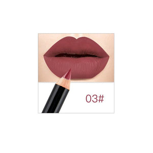 12pcs Professional Multi-functional Lipliner Pencil Long Lasting Waterproof Lip Eye Brow Soft Red Nude Makeup Lip Liner Pens