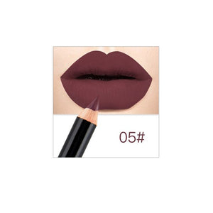 12pcs Professional Multi-functional Lipliner Pencil Long Lasting Waterproof Lip Eye Brow Soft Red Nude Makeup Lip Liner Pens