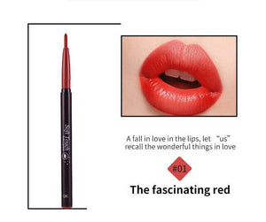 1PCS Natural Automatic Rotary Lip Liner Long-lasting Makeup Sexy Products Lipliner Lady Waterproof Beauty Red Lip Pencil Set