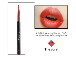 1PCS Natural Automatic Rotary Lip Liner Long-lasting Makeup Sexy Products Lipliner Lady Waterproof Beauty Red Lip Pencil Set