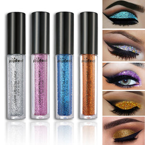 1Pcs Pro Glitter Eyeshadow Powder Long-Lasting Shimmer Eye Shadow Nude Pigments Metallic Makeup Beauty Cosmetics 12 Colors TSLM1