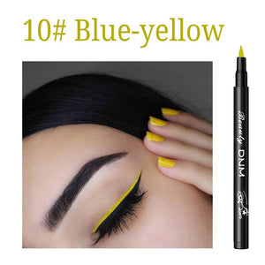 12 Color Matte Liquid Eyeliner Pencil Party Durable Natural Black Blue Party Long-lasting Waterproof Pigment Eye Liner TSLM1