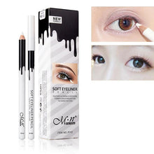 Load image into Gallery viewer, White Eyeliner Pencil Makeup Smooth Easy to Wear Eyes Brighten Eye Liner Pen Waterproof Make Up White Eyes Liner Pencil Cosmetic
