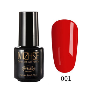 MIZHSE Nail Gel Polish 7ML UV Vernis Semi Permanent Primer Top Coat For Manicures xx Colors Gel Lacquer Paint Nail Art Gellak