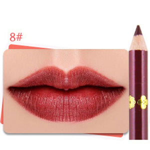 10 Colors Matte Lip Liner lipstick pen Waterproof Pigments Lip Liner Velvet Long Lasting Matte Lipliner Pencil Makeup tool