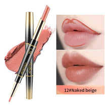 Load image into Gallery viewer, 2 in 1 Lip LinerLong-lasting Lipstick Matte Lip Pencil Waterproof Moisturizing Lipsticks Makeup Contour Cosmetics TSLM2
