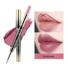 Load image into Gallery viewer, 2 in 1 Lip LinerLong-lasting Lipstick Matte Lip Pencil Waterproof Moisturizing Lipsticks Makeup Contour Cosmetics TSLM2
