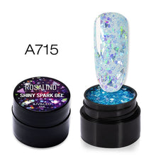 Load image into Gallery viewer, ROSALIND UV Nail Gel Polish Neon Rainbow Hybrid Varnish Platinum 5ML Gel Paint Set For Manicure Semi permanent Base top Gel Lak
