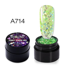 Load image into Gallery viewer, ROSALIND UV Nail Gel Polish Neon Rainbow Hybrid Varnish Platinum 5ML Gel Paint Set For Manicure Semi permanent Base top Gel Lak
