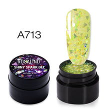Load image into Gallery viewer, ROSALIND UV Nail Gel Polish Neon Rainbow Hybrid Varnish Platinum 5ML Gel Paint Set For Manicure Semi permanent Base top Gel Lak
