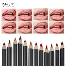 Load image into Gallery viewer, IMAGIC Professional Lipliner Pencil  Waterproof Lipliner Contour Cosmetics Lipliner Pen Makeup Lip Pencil Set 12 Colors
