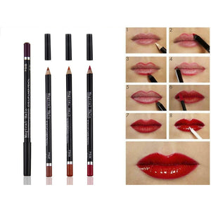 13 Colors Matte Lip Pencils Waterproof Lipliner Smooth Colorful Silk Nude Lipstick Pen Long Lasting Pigments Lip Makeup