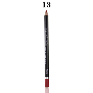 13 Colors Matte Lip Pencils Waterproof Lipliner Smooth Colorful Silk Nude Lipstick Pen Long Lasting Pigments Lip Makeup