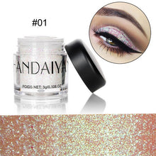 Load image into Gallery viewer, HANDAIYAN Professional Make Up Colorful Eye Shadow Monochrome Pearlescent Sequins Eyeshadow Palette Eye Shadow Powder TSLM1
