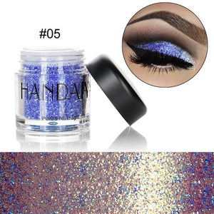 HANDAIYAN Professional Make Up Colorful Eye Shadow Monochrome Pearlescent Sequins Eyeshadow Palette Eye Shadow Powder TSLM1