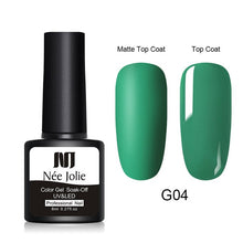 Load image into Gallery viewer, NEE JOLIE 8ml Matte Color UV Gel Nail Polish Red Semi Permanent Soak Off UV Gel Varnish DIY Nail Art Paint Gel Top Coat
