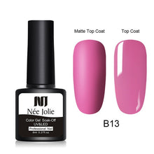 Load image into Gallery viewer, NEE JOLIE 8ml Matte Color UV Gel Nail Polish Red Semi Permanent Soak Off UV Gel Varnish DIY Nail Art Paint Gel Top Coat
