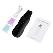 Load image into Gallery viewer, Ultrasonic Skin Scrubber Blackhead Remover Face Scrubber Cleanser Facial Pore Cleaner Face Lifting USB Face Skin Scraper
