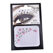 Load image into Gallery viewer, Fashion Tattoo Diamond Makeup Eyeliner Eyeshadow Face Sticker Jewel Eyes Makeup Crystal Eyes Sticker
