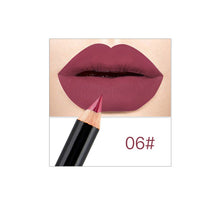 Load image into Gallery viewer, 12 Colors Matte Lip Liner Pencil Long Lasting Pigments Waterproof Makeup Contour Lip Tint Sexy Lipliner Beauty Brown Lipstick
