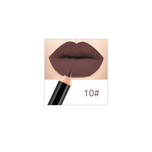 Load image into Gallery viewer, 12 Colors Matte Lip Liner Pencil Long Lasting Pigments Waterproof Makeup Contour Lip Tint Sexy Lipliner Beauty Brown Lipstick
