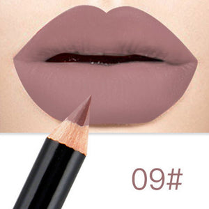 Waterproof Matte Lipstick Pencil Lip Liner Makeup Contour Lip Tint Smooth Sexy Batom Long Lasting Lipliner Pigments Lip Makeup