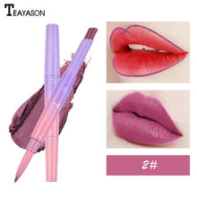 Load image into Gallery viewer, Double Lipstick Lip Liner Natural Matte Lipstick Long Lasting Moisturizing Rotating Lip Liner Lip Care Makeup Tool Lady TSLM1
