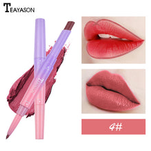 Load image into Gallery viewer, Double Lipstick Lip Liner Natural Matte Lipstick Long Lasting Moisturizing Rotating Lip Liner Lip Care Makeup Tool Lady TSLM1
