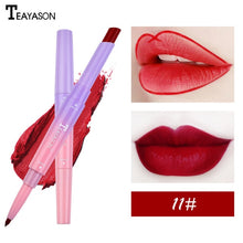 Load image into Gallery viewer, Double Lipstick Lip Liner Natural Matte Lipstick Long Lasting Moisturizing Rotating Lip Liner Lip Care Makeup Tool Lady TSLM1
