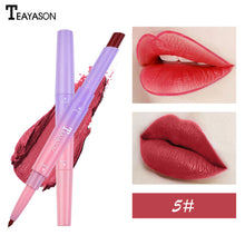 Load image into Gallery viewer, Double Lipstick Lip Liner Natural Matte Lipstick Long Lasting Moisturizing Rotating Lip Liner Lip Care Makeup Tool Lady TSLM1
