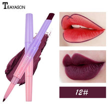 Load image into Gallery viewer, Double Lipstick Lip Liner Natural Matte Lipstick Long Lasting Moisturizing Rotating Lip Liner Lip Care Makeup Tool Lady TSLM1
