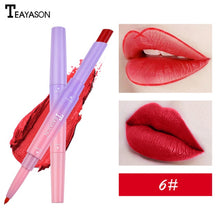 Load image into Gallery viewer, Double Lipstick Lip Liner Natural Matte Lipstick Long Lasting Moisturizing Rotating Lip Liner Lip Care Makeup Tool Lady TSLM1
