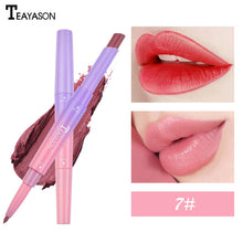 Load image into Gallery viewer, Double Lipstick Lip Liner Natural Matte Lipstick Long Lasting Moisturizing Rotating Lip Liner Lip Care Makeup Tool Lady TSLM1
