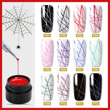 Load image into Gallery viewer, MAD DOLL Spider UV Gel Nail Polish Elastic Wire Drawing Gel Lacquer Nail Paint Line Polish Soak Off Nail Art Gel Varnish
