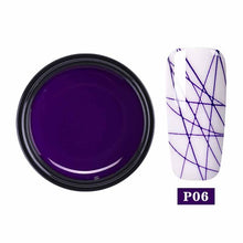 Load image into Gallery viewer, MAD DOLL Spider UV Gel Nail Polish Elastic Wire Drawing Gel Lacquer Nail Paint Line Polish Soak Off Nail Art Gel Varnish
