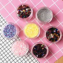 Load image into Gallery viewer, Super Chunky Eye Glitter Star/Moon/Heart Nail Face Body Eyes Sequins Decorations With Glue Set For Dance Party
