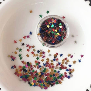 Super Chunky Eye Glitter Star/Moon/Heart Nail Face Body Eyes Sequins Decorations With Glue Set For Dance Party