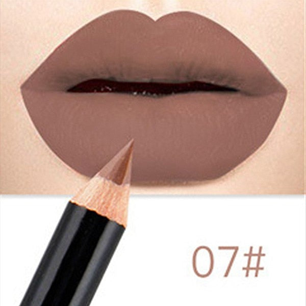 NICEFACE Lip Liner Pencil Waterproof Nude Matte Lip Liner Pen Easy To Wear Long-lasting Lipliner Contour Lips Cosmetics