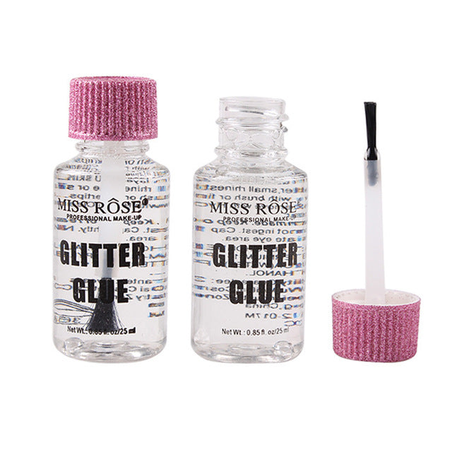 MISS ROSE Eye Glue For Glitter Eyeshadow Pallete Lips Face Body Powder Festival Shimmer Pigment Eyes Makeup Maquiagem 25ML TSLM1