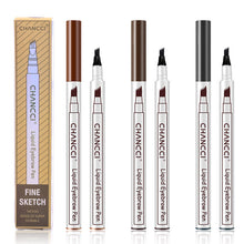 Load image into Gallery viewer, Microblading Tattoo Eyebrow Pencil Long Lasting Waterproof Fork Tip Makeup Ink Sketch Eye Brow Pen KG66
