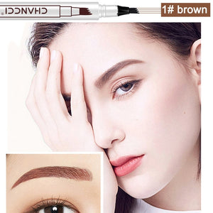 Microblading Tattoo Eyebrow Pencil Long Lasting Waterproof Fork Tip Makeup Ink Sketch Eye Brow Pen KG66