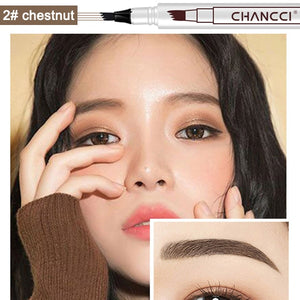 Microblading Tattoo Eyebrow Pencil Long Lasting Waterproof Fork Tip Makeup Ink Sketch Eye Brow Pen KG66